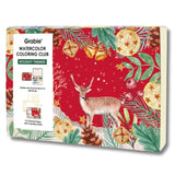 Grabie Coloring Club - Kit Acuarelas Navidad Libreta y Libro