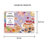 Grabie - Libro para Colorear Acuarela 100% Algodón Dessert