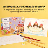 Grabie - Libro para Colorear Acuarela 100% Algodón Dessert