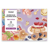 Grabie - Libro para Colorear Acuarela 100% Algodón Dessert