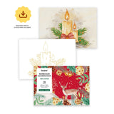 Grabie - Libro para Colorear Acuarela 100% Algodón Navidad