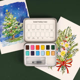 Grabie - Set 12 Acuarelas Navidad