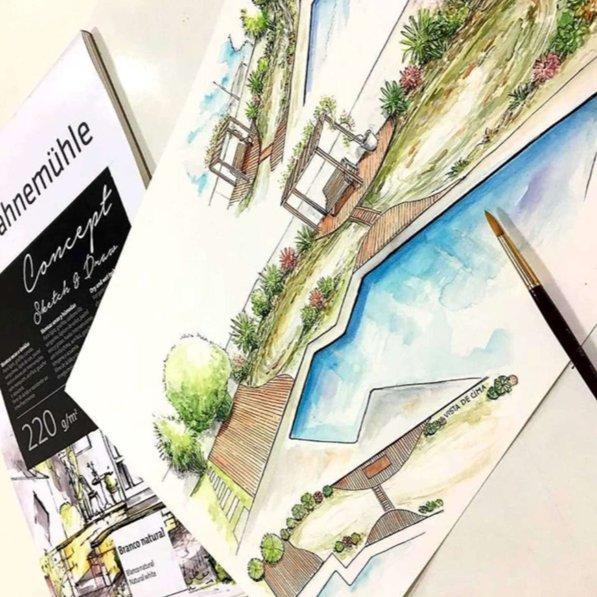 Hahnemühle Concept - Block Sketch & Draw A4 21 x 29,7 cm 20 Hojas