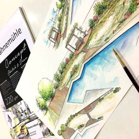 Hahnemühle Concept - Block Sketch & Draw A4 21 x 29,7 cm 20 Hojas