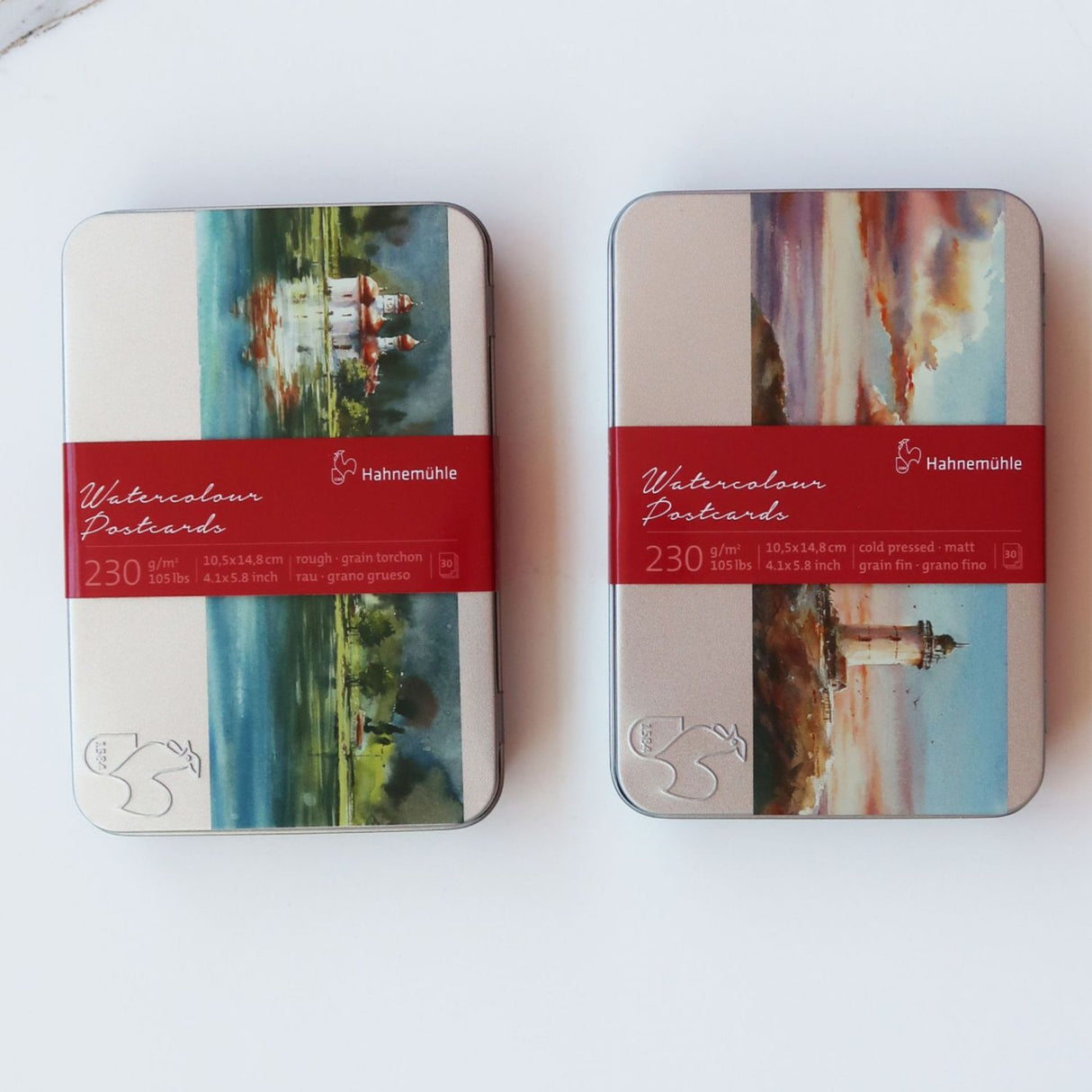 Hahnemühle - Postales para Acuarela 10,5 x 14,8 cm 30 hojas 230 g/m2
