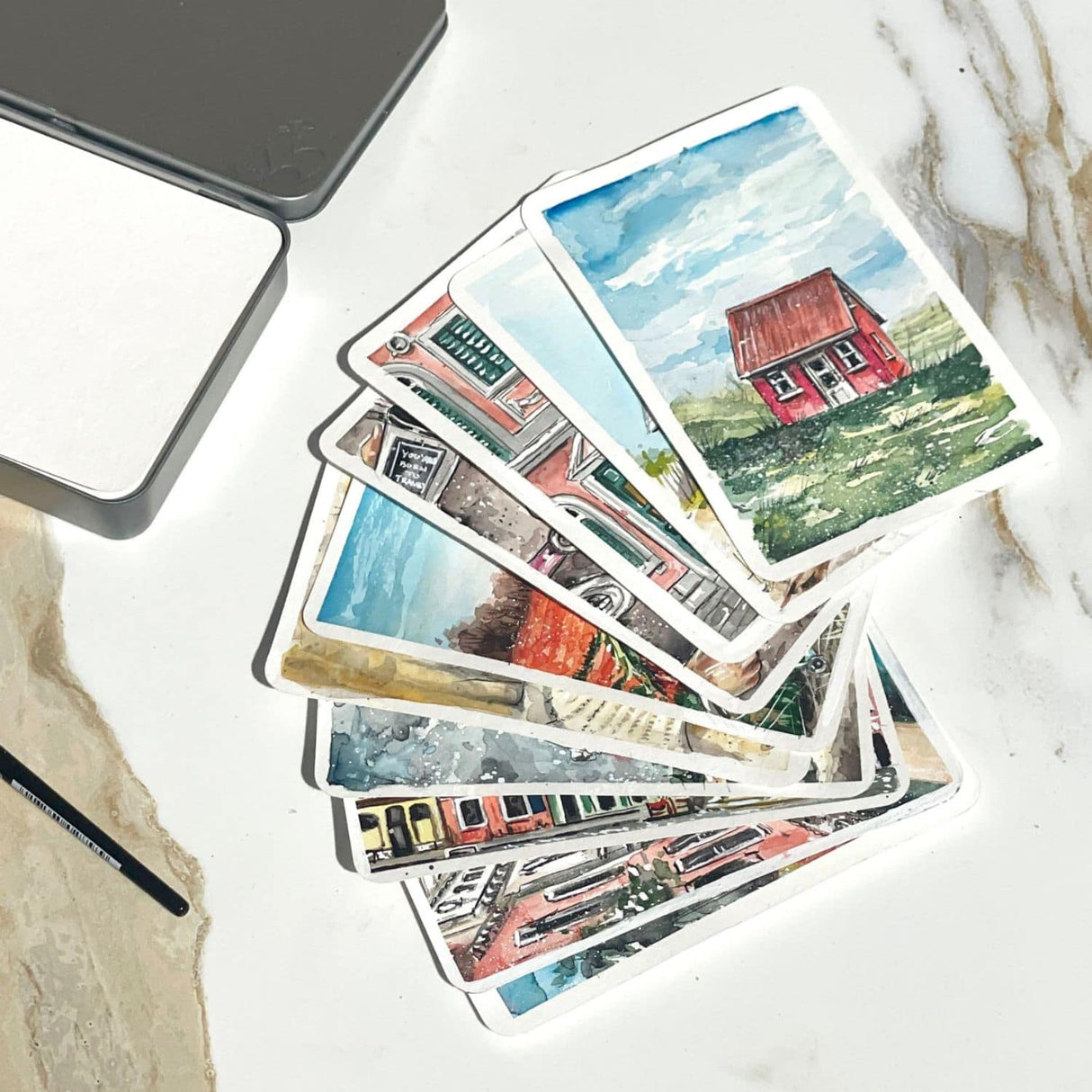 Hahnemühle - Postales para Acuarela 10,5 x 14,8 cm 30 hojas 230 g/m2