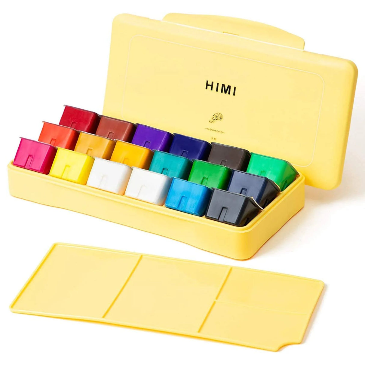 Himi - Set 18 Gouache Potes 30 g Estuche Amarillo