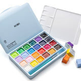 Himi - Set 24 Gouache Potes 30 g Estuche Celeste y 3 Pinceles