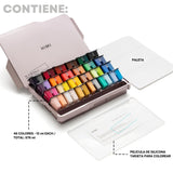 Himi - Set 48 Pinturas Acrílicas Twin Cup 12 ml
