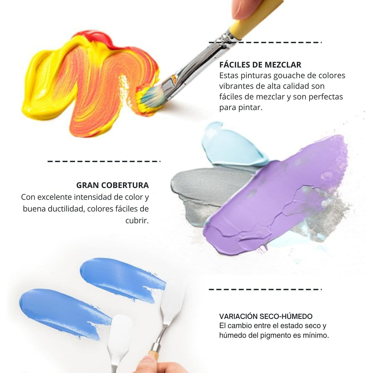 Himi - Set 48 Pinturas Acrílicas Twin Cup 12 ml