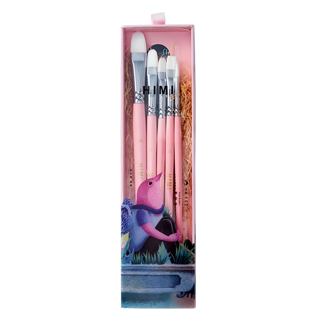 Himi - Set 5 Pinceles Little Bird Pink