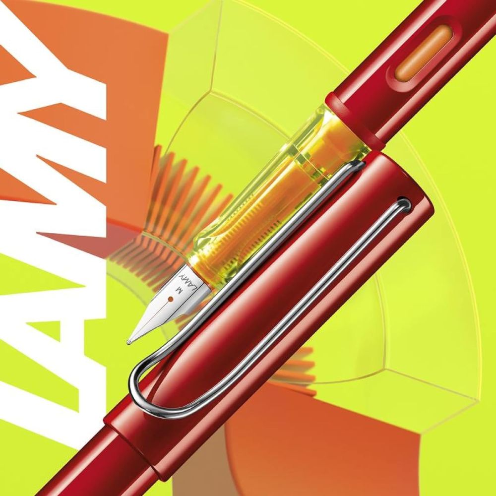 Lamy Safari - Pluma Glossy Red Edicion Limitada M