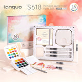 Languo - Kit Acuarelas Libreta y Pinceles Classic Colors