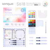 Languo - Kit Acuarelas Libreta y Pinceles Classic Colors