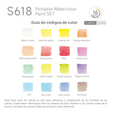 Languo - Kit Acuarelas Libreta y Pinceles Macaron Colors