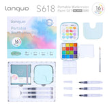 Languo - Kit Acuarelas Libreta y Pinceles Macaron Colors