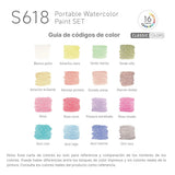 Languo - Kit Acuarelas Libreta y Pinceles Pearl Colors