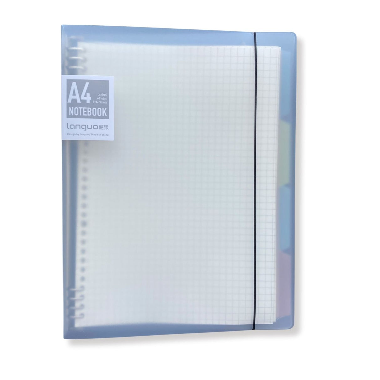 Languo - Libreta Anillada Tipo Binder A4 con Sistema Refill