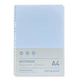 Languo - Pack 50 Hojas para Libretas Anilladas Tipo Binder A4 con Sistema Refill