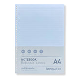 Languo - Pack 50 Hojas para Libretas Anilladas Tipo Binder A4 con Sistema Refill