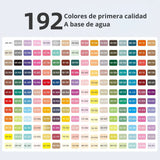Languo - Set 192 Marcadores Acrílicos Punta Pincel