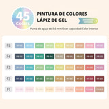 Languo - Set 45 Lápices Gel Color Painting