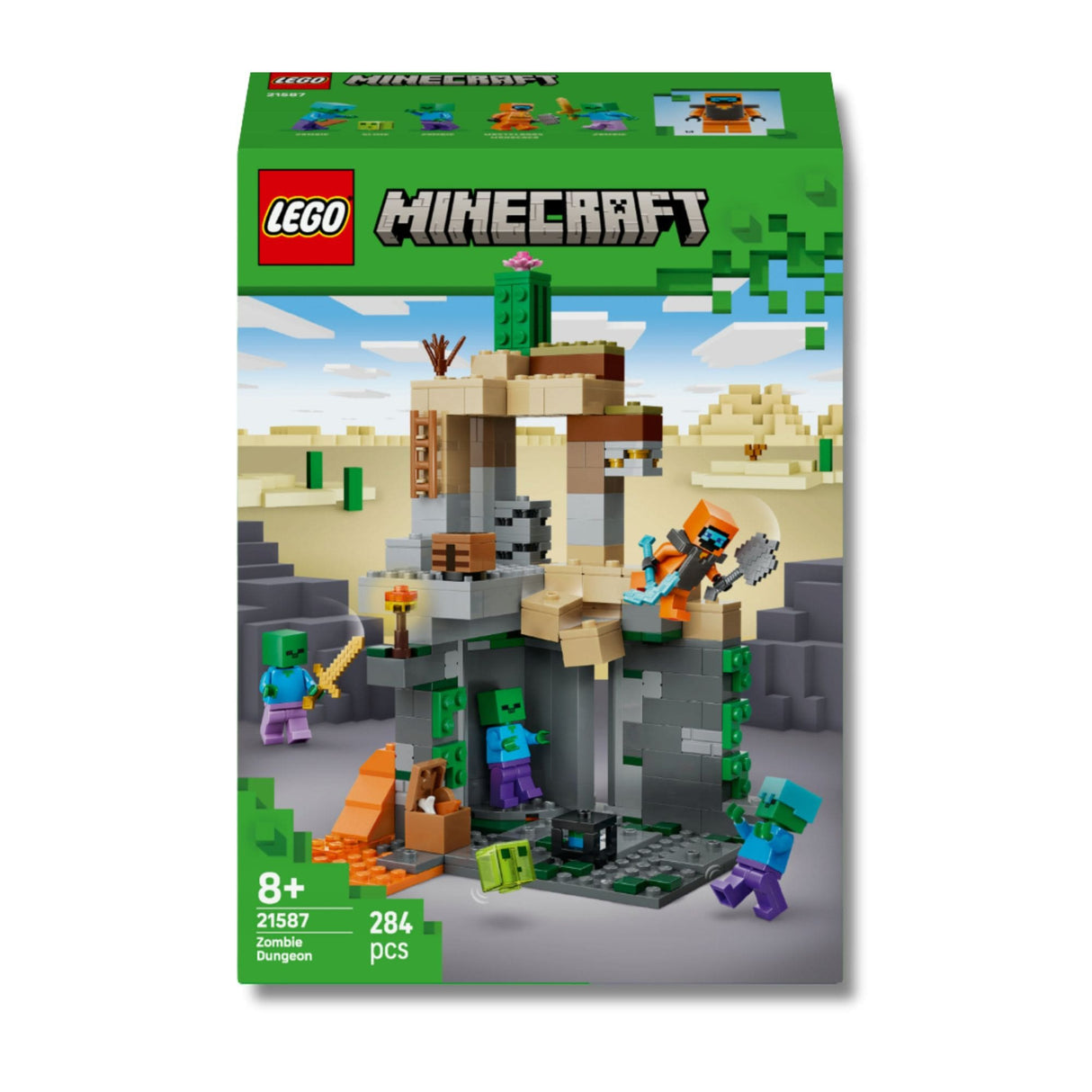 Lego Minecraft - Juego de Bloques El Calabozo de Zombies