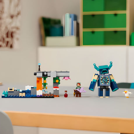 Lego Minecraft - Juego de Bloques El Encuentro con el Guardia