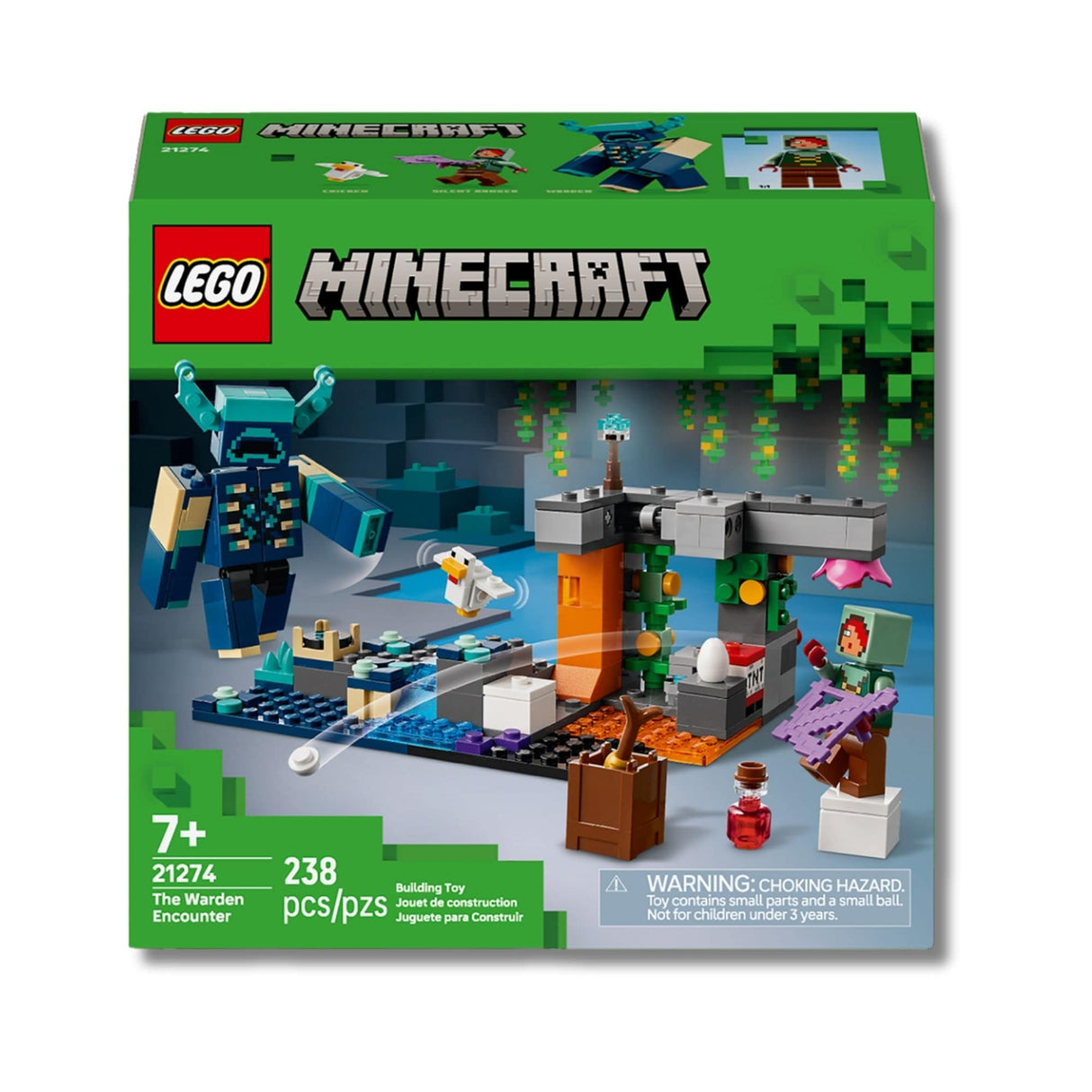 Lego Minecraft - Juego de Bloques El Encuentro con el Guardia