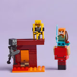 Lego Minecraft - Juego de Bloques La Batalla de Lava del Inframundo