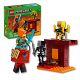 Lego Minecraft - Juego de Bloques La Batalla de Lava del Inframundo