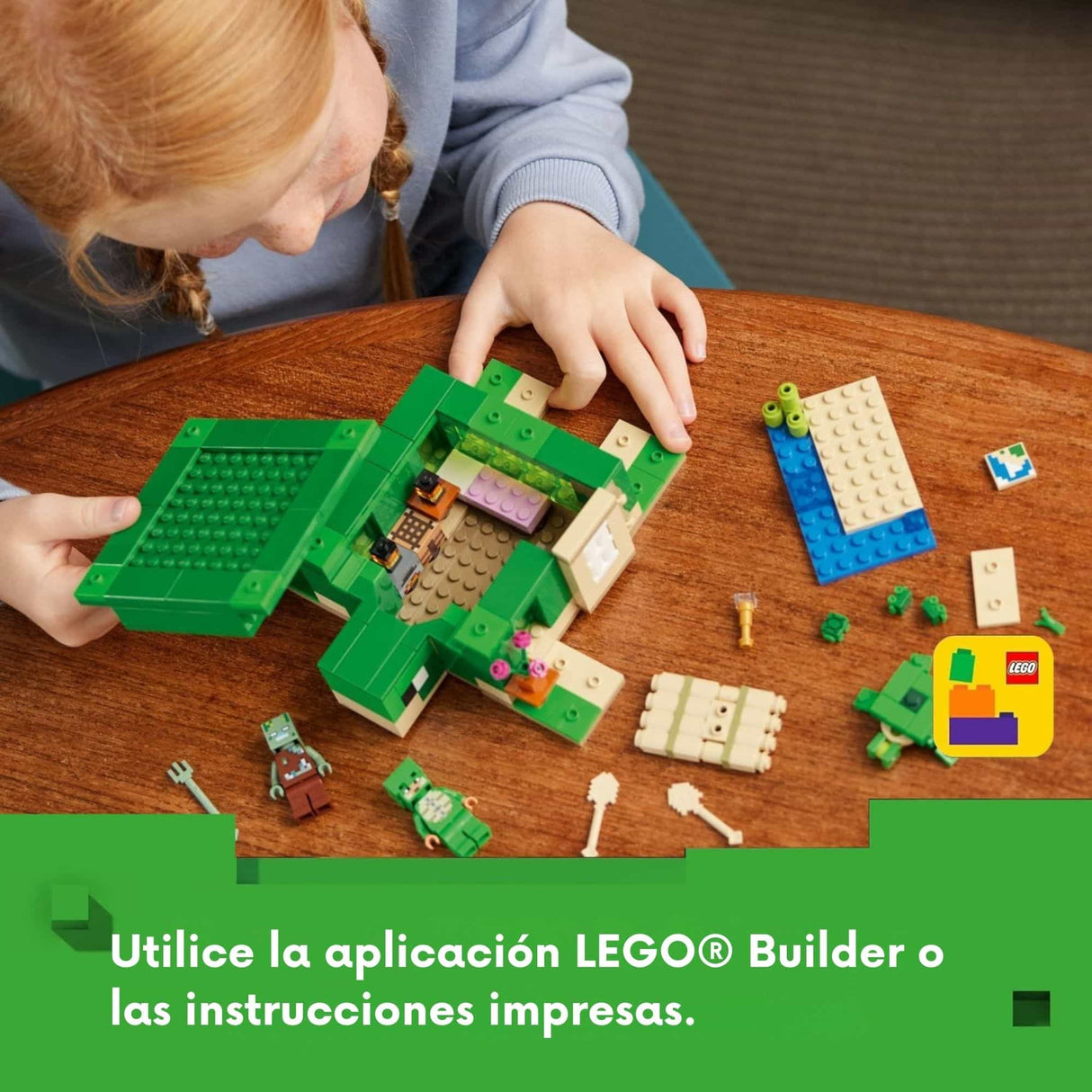 Lego Minecraft - Juego de Bloques La Casa-Tortuga de la Playa