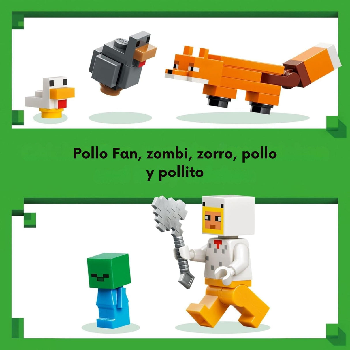 Lego Minecraft - Juego de Bloques La Granja de Gallinas