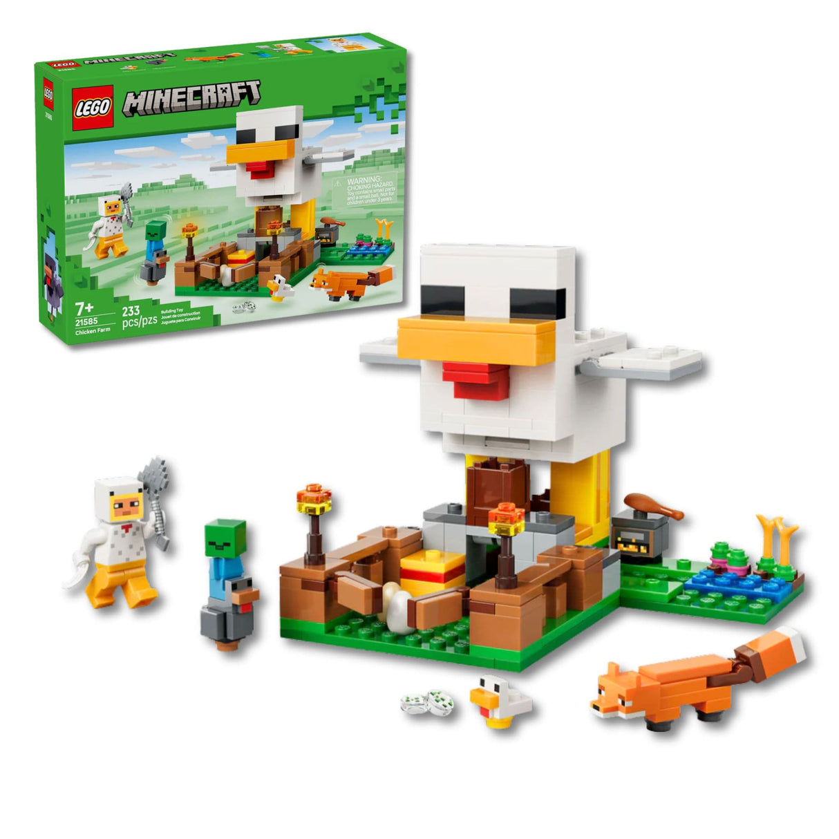 Lego Minecraft - Juego de Bloques La Granja de Gallinas