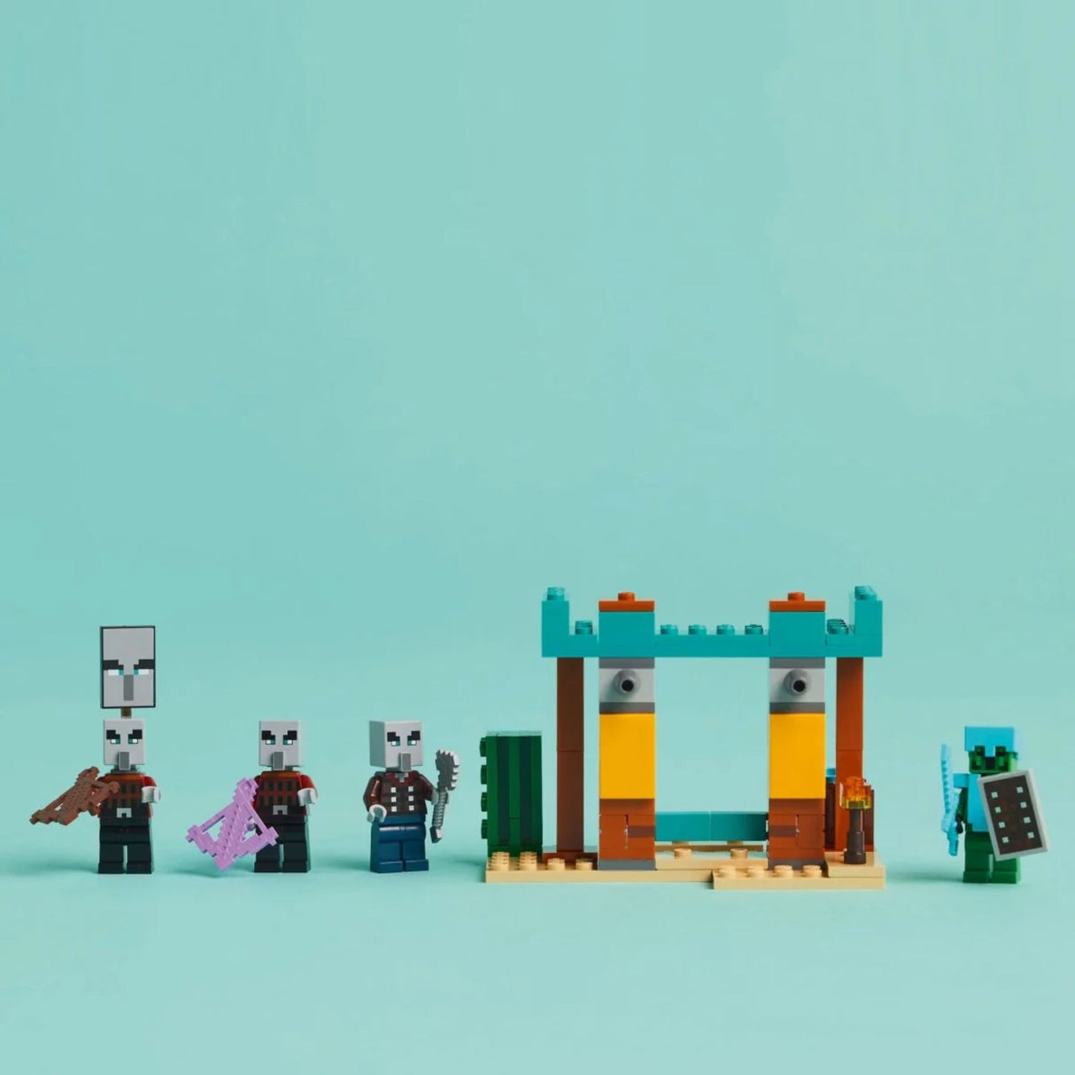 Lego Minecraft - Juego de Bloques La Patrulla del Desierto de los Aldeanos