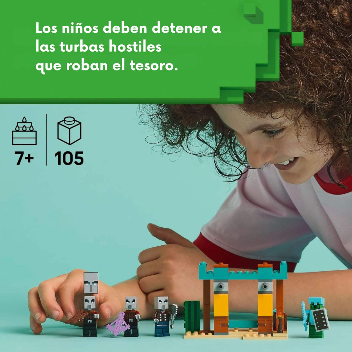 Lego Minecraft - Juego de Bloques La Patrulla del Desierto de los Aldeanos