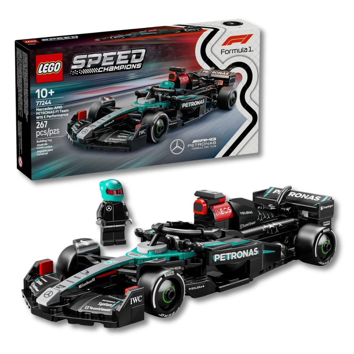 Lego Speed Champions F1 - Juego de Bloques Auto de Carreras Mercedes-Amg F1® W15