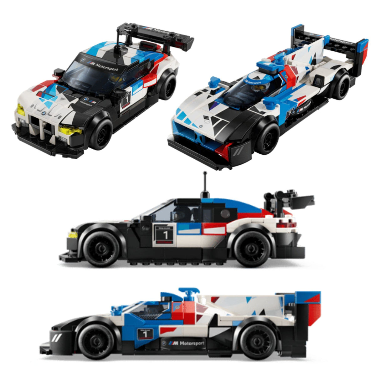 Lego Speed Champions - Juego de Bloques Autos De Carreras Bmw M4 Gt3 y Bmw M Hybrid V8