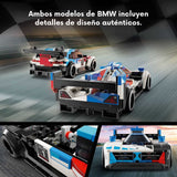 Lego Speed Champions - Juego de Bloques Autos De Carreras Bmw M4 Gt3 y Bmw M Hybrid V8