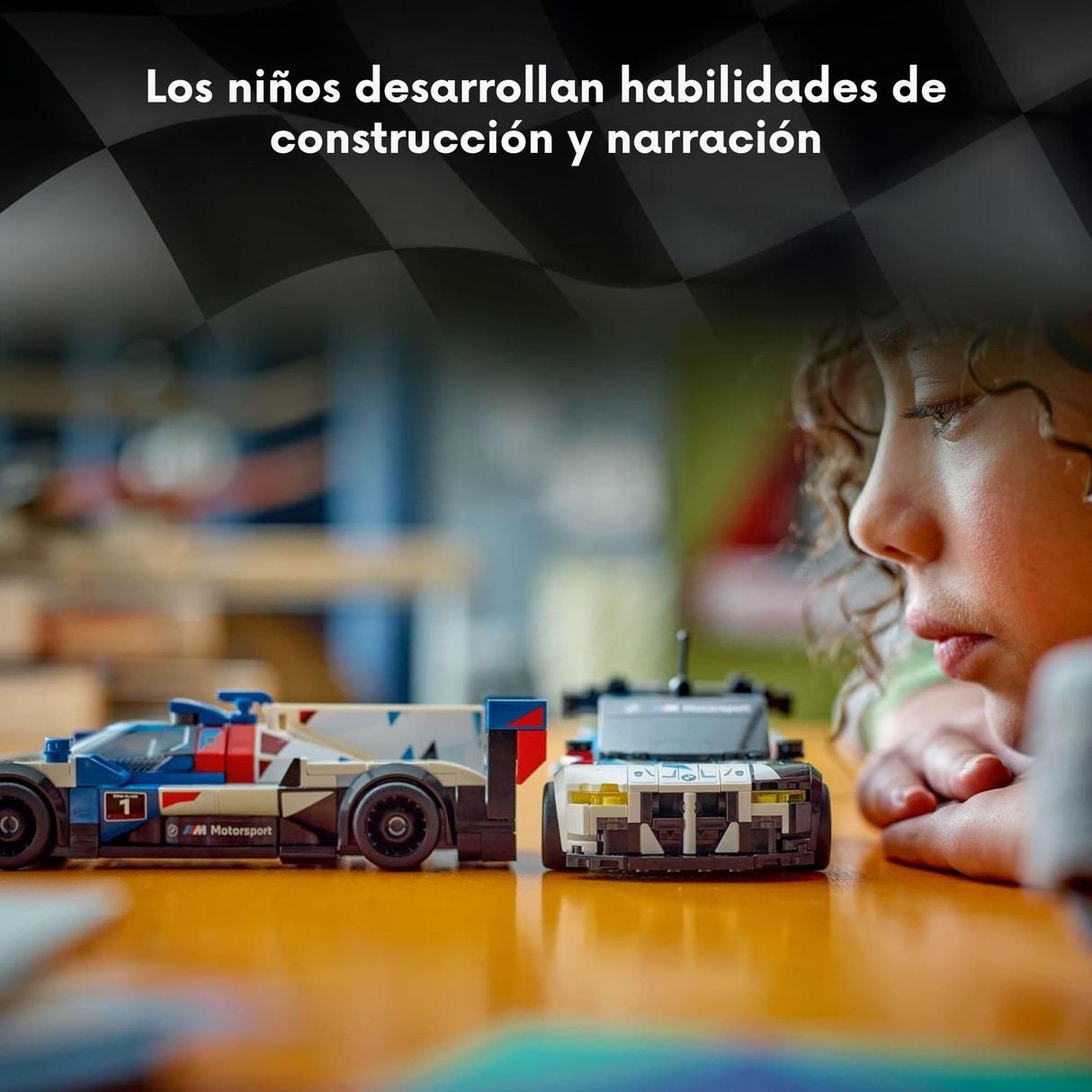 Lego Speed Champions - Juego de Bloques Autos De Carreras Bmw M4 Gt3 y Bmw M Hybrid V8