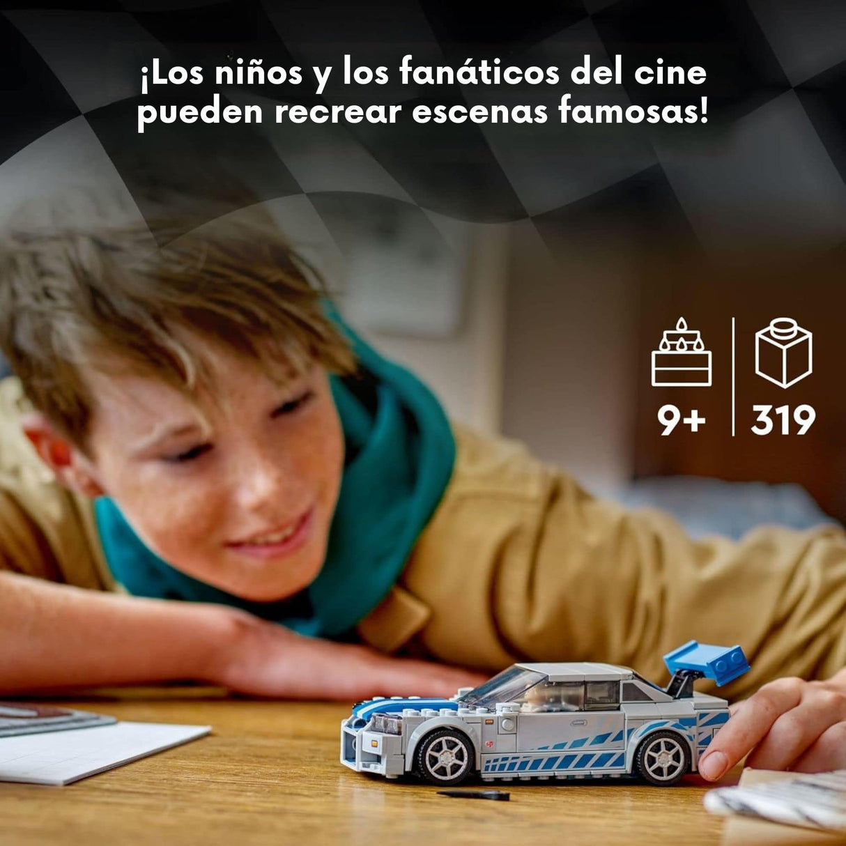 Lego Speed Champions - Juego de Bloques Nissan Skyline Gt-R (R34) de Más Rápido, Más Furioso