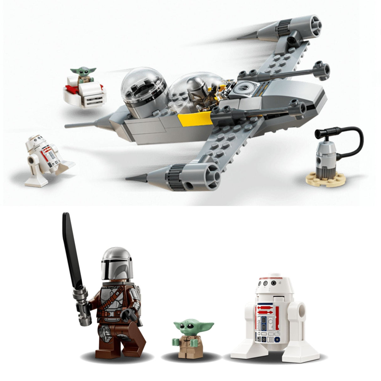 Lego Star Wars - Juego de Bloques Caza Estelar N-1 de Mando y Grogu