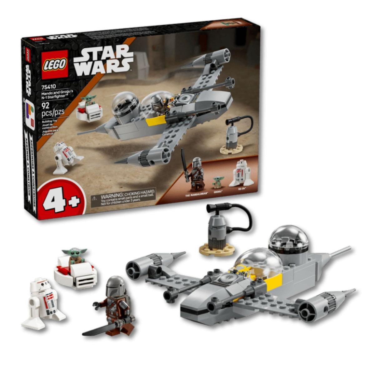 Lego Star Wars - Juego de Bloques Caza Estelar N-1 de Mando y Grogu