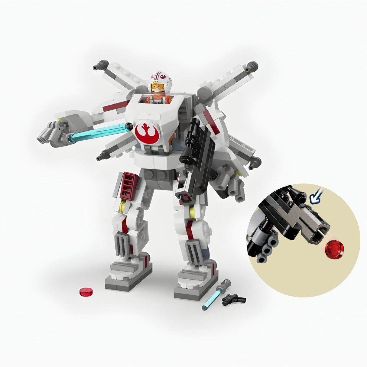 Lego Star Wars - Juego de Bloques Meca X-Wing de Luke Skywalker