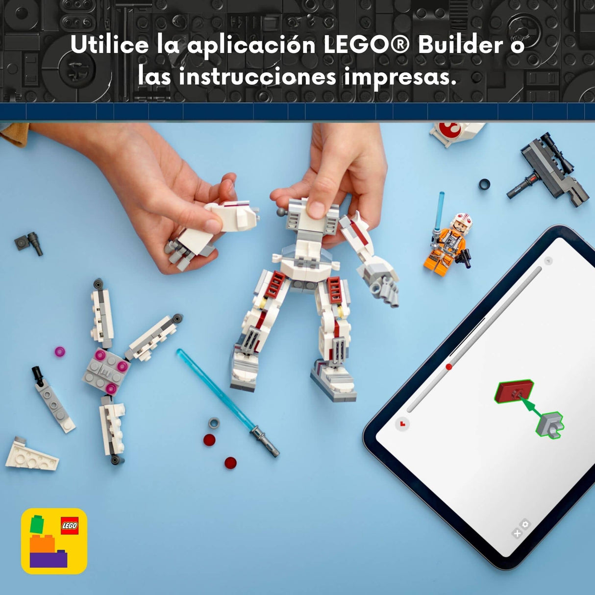 Lego Star Wars - Juego de Bloques Meca X-Wing de Luke Skywalker