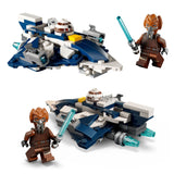 Lego Star Wars - Juego de Bloques Microfighter: Caza Estelar Jedi de Plo Koon