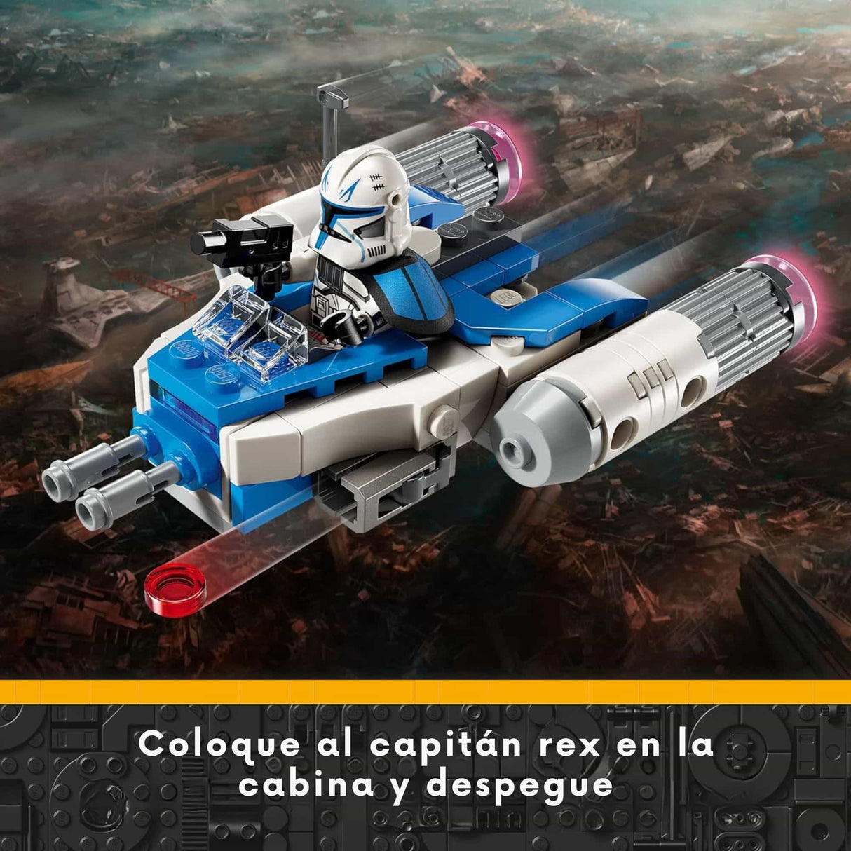 Lego Star Wars - Juego de Bloques Microfighter: Y-Wing del Capitán Rex