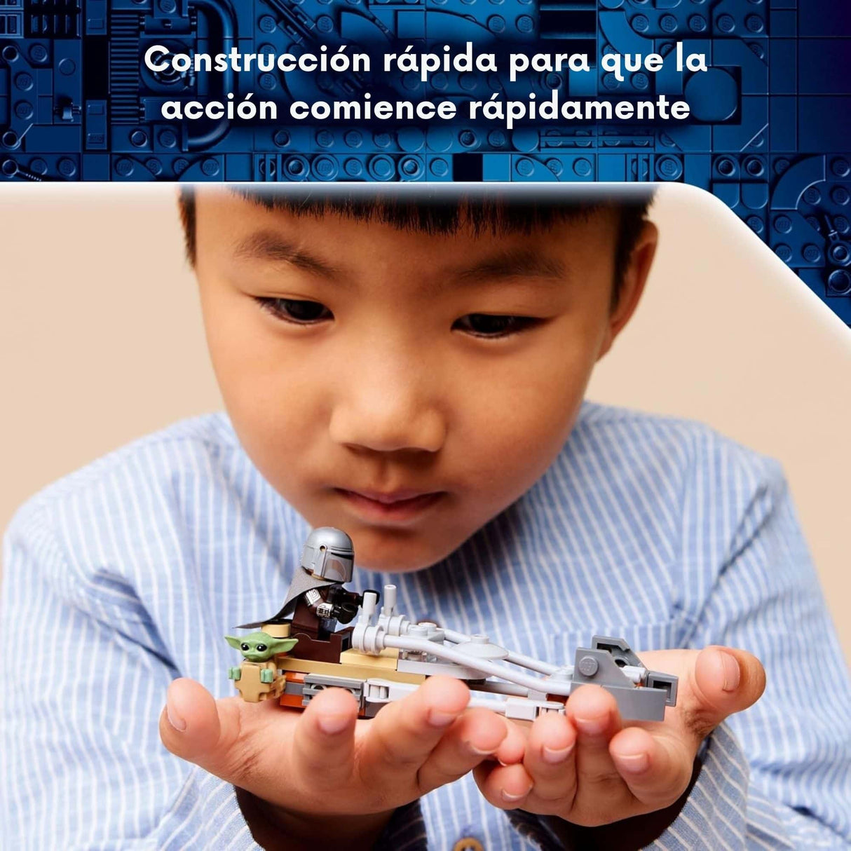 Lego Star Wars - Juego de Bloques Moto Speeder del Mandaloriano Y Grogu
