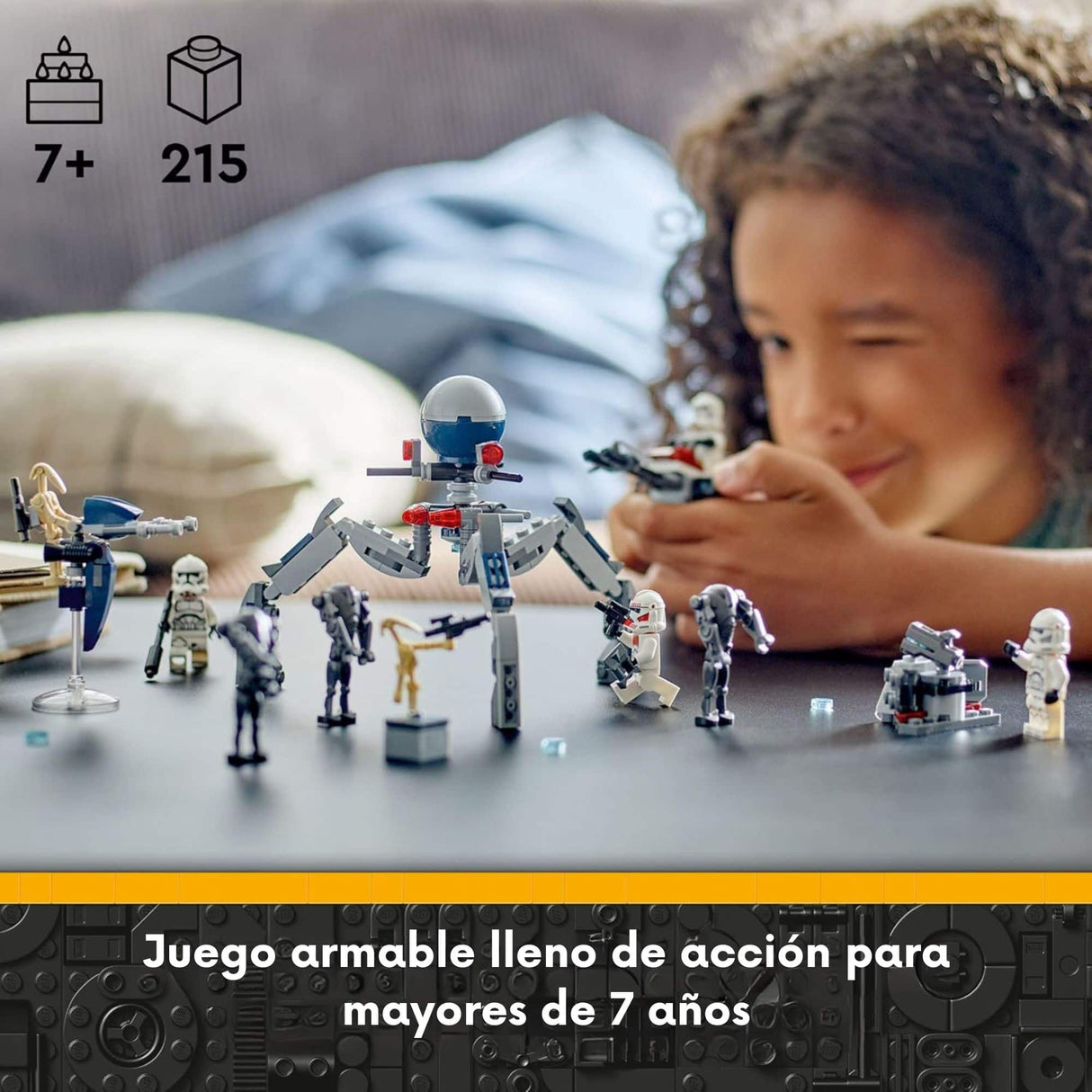 Lego Star Wars - Juego de Bloques Pack de Combate: Clon Trooper y Droides de Batalla