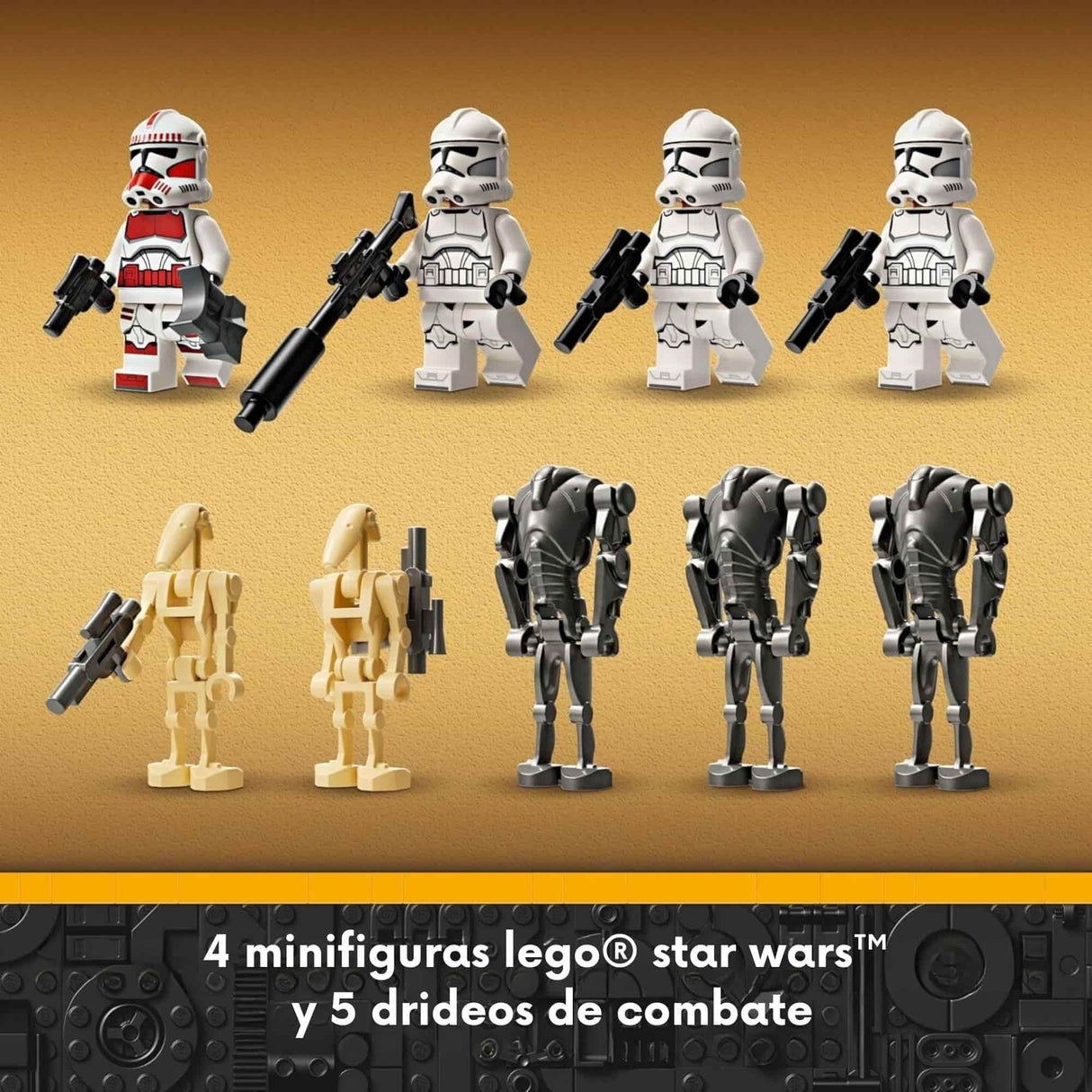 Lego Star Wars - Juego de Bloques Pack de Combate: Clon Trooper y Droides de Batalla